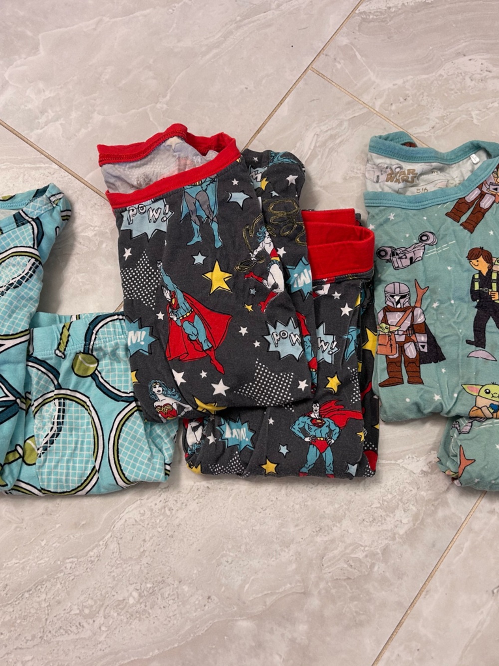 Little Sleepies Kids Pajama Set - Black, Red, Yellow, Blue